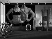 3D Gym Fitness Gymnasium Wall Mural Wallpaper 76