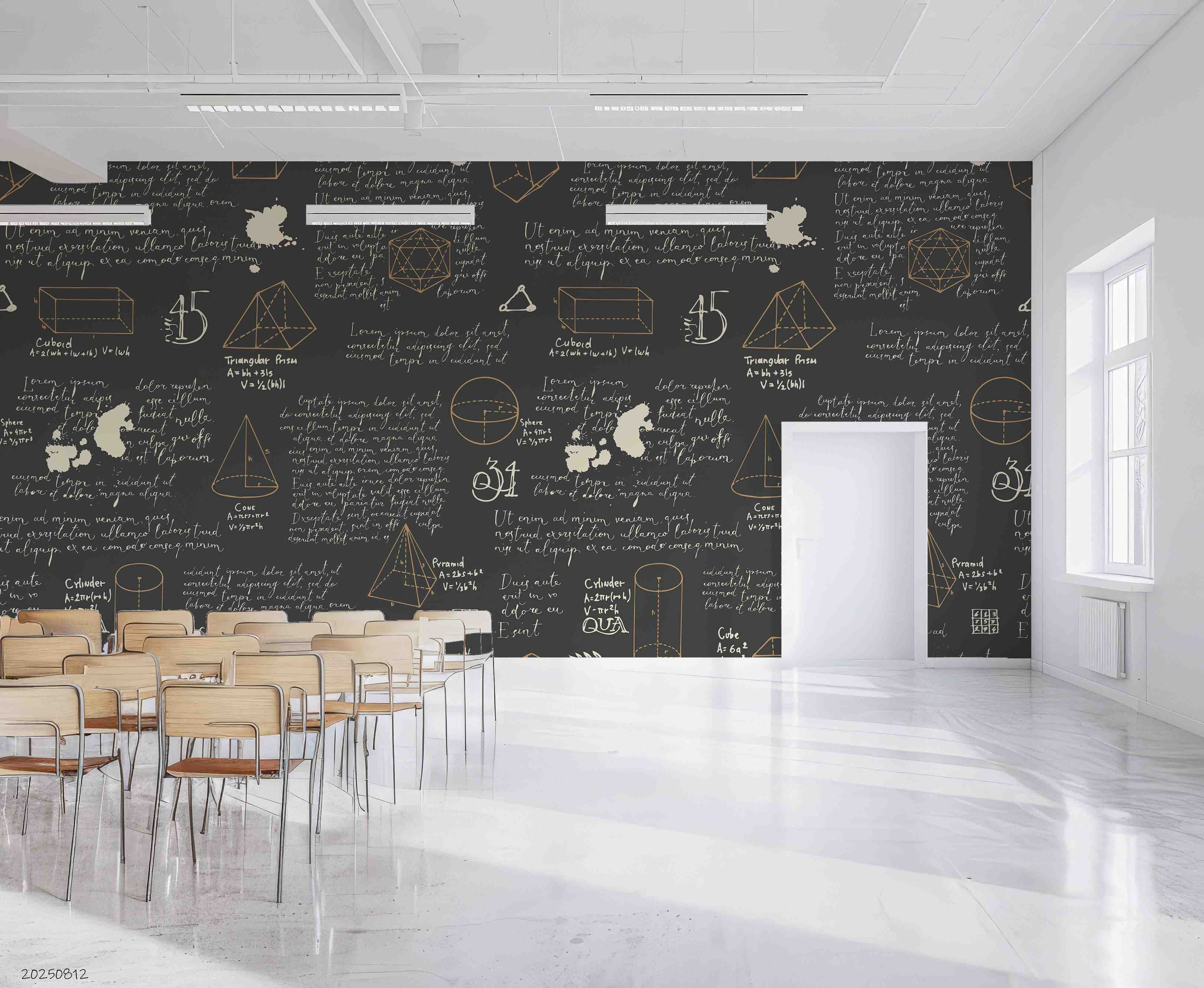 3D School STEM Science Lab Classroom Teaching Aid Math Wall Mural Wallpaper 15