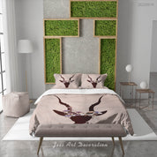 3D Floral Cow Pink Quilt Cover Set Bedding Set Duvet Cover Pillowcase 150