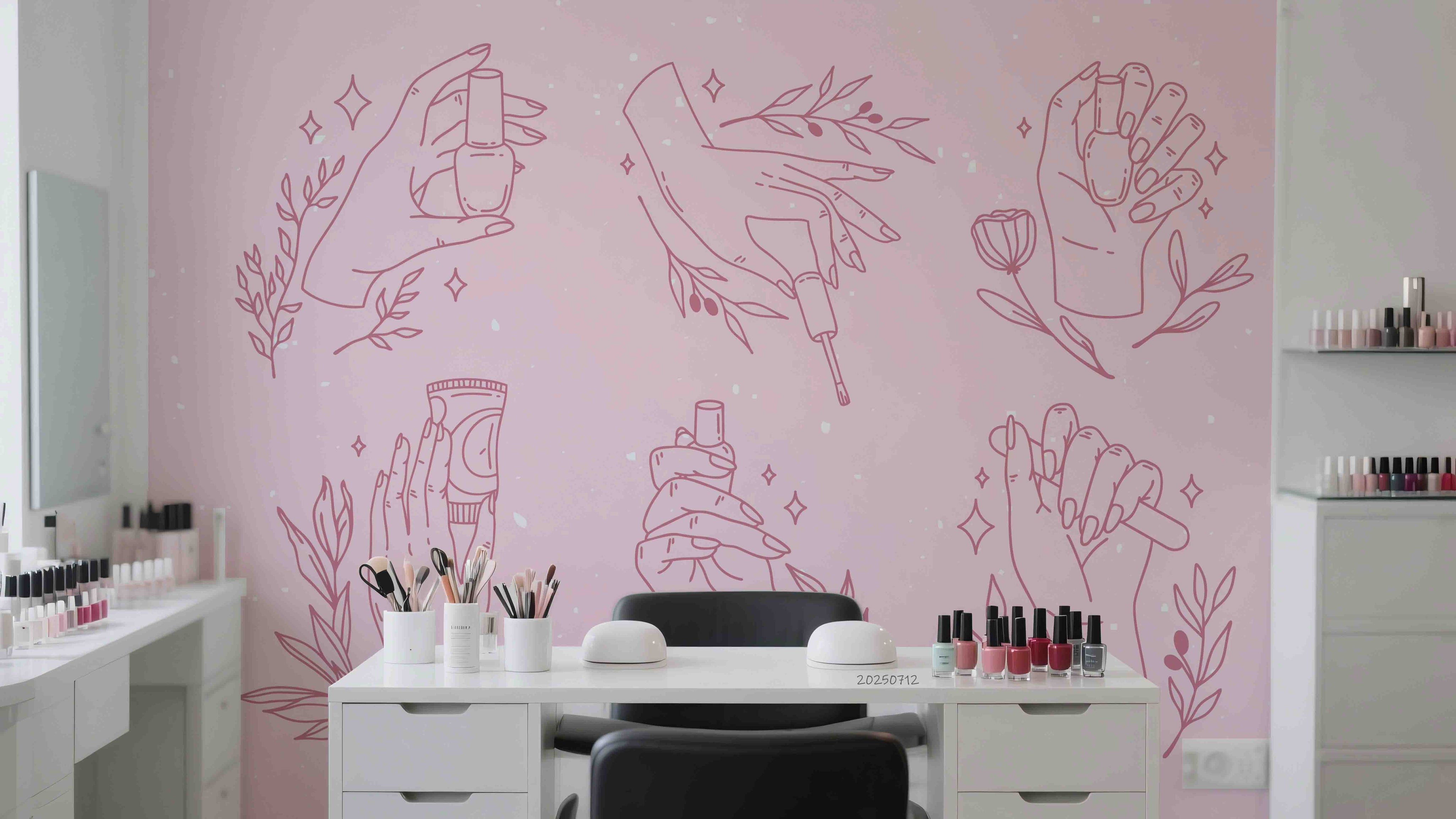 3D Salon Shop Beauty Salon Nail Salon Wall Mural Wallpaper 53