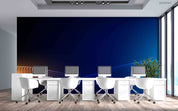 3D Office Business Technology Particle Mesh Wall Mural Wallpaper 4