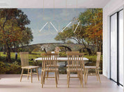 3D Oil Painting Bridge Trees Landscape Wall Mural Wallpaper GD 2981- Jess Art Decoration