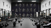 3D Gym Fitness Gymnasium Dumbbell Wall Mural Wallpaper 24