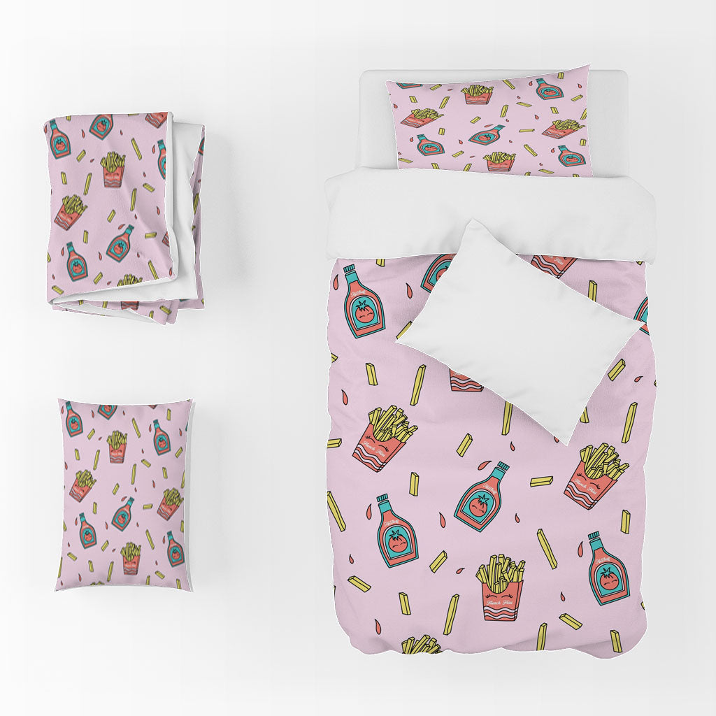 3D Chips Ketchup Chili Quilt Cover Set Bedding Set Duvet Cover Pillowcases 1309