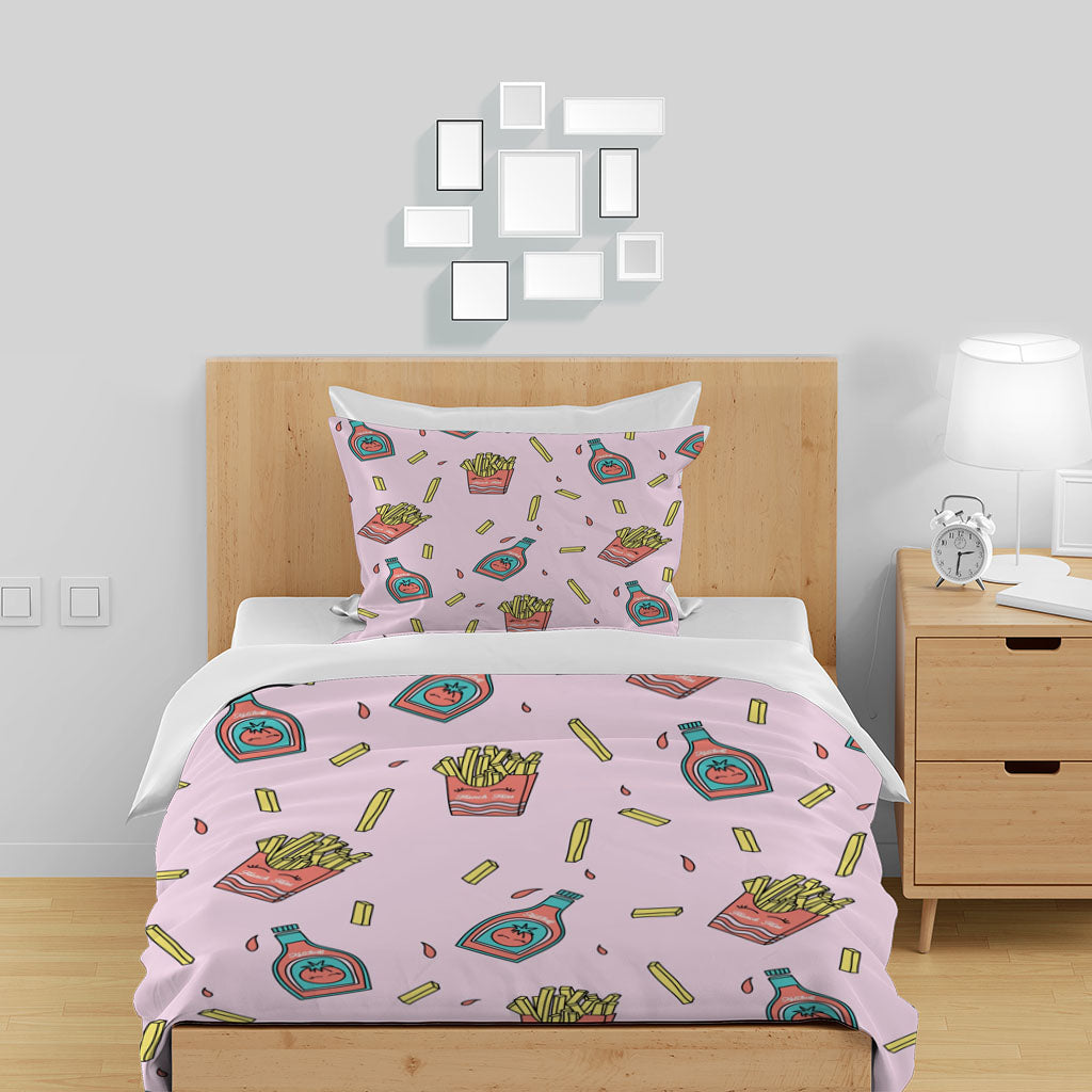 3D Chips Ketchup Chili Quilt Cover Set Bedding Set Duvet Cover Pillowcases 1309
