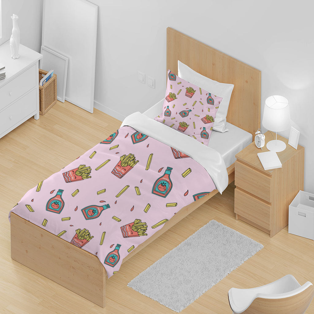 3D Chips Ketchup Chili Quilt Cover Set Bedding Set Duvet Cover Pillowcases 1309