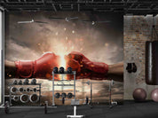 3D Gym Fitness Gymnasium Boxing Wall Mural Wallpaper 32