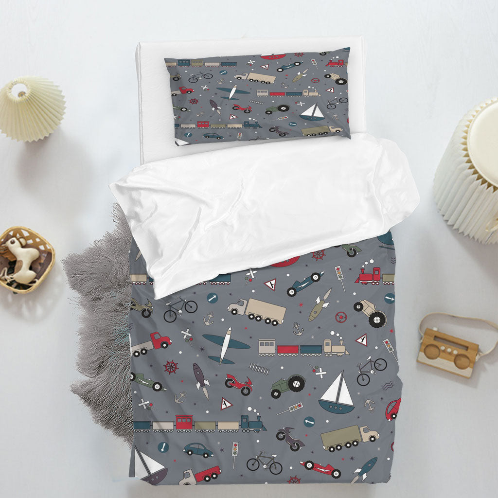 3D Train Car Cycling Aircraft Quilt Cover Set Bedding Set Duvet Cover Pillowcases 1312