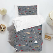 3D Train Car Cycling Aircraft Quilt Cover Set Bedding Set Duvet Cover Pillowcases 1312