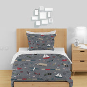 3D Train Car Cycling Aircraft Quilt Cover Set Bedding Set Duvet Cover Pillowcases 1312
