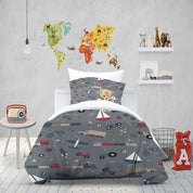 3D Train Car Cycling Aircraft Quilt Cover Set Bedding Set Duvet Cover Pillowcases 1312