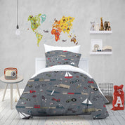 3D Train Car Cycling Aircraft Quilt Cover Set Bedding Set Duvet Cover Pillowcases 1312