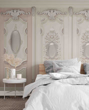 3D Classic Grey Panel elegant vintage wall panel wall mural wallpaper for bedroom