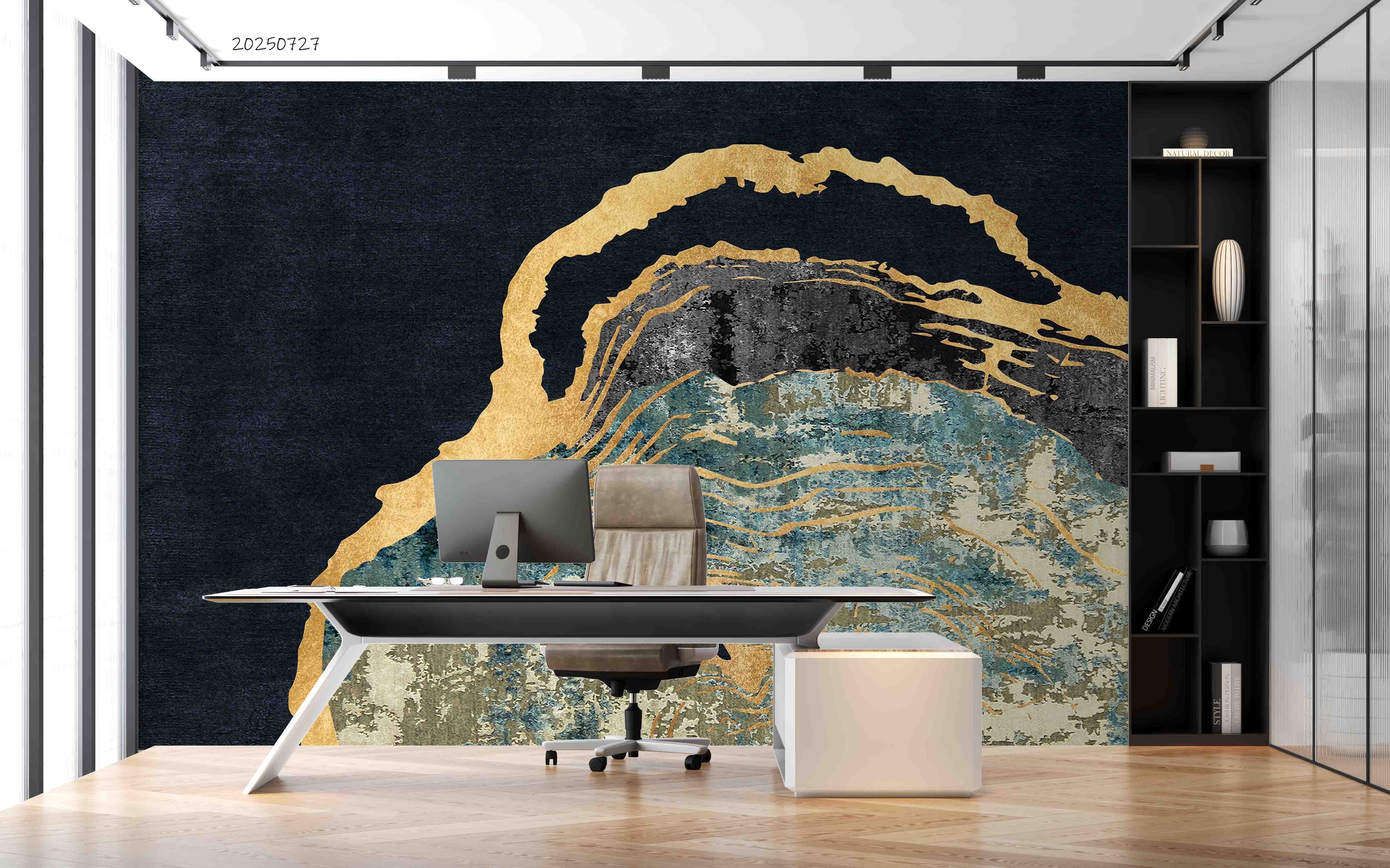 3D Office Business Commerce Marble Modern Abstract Wall Mural Wallpaper 55