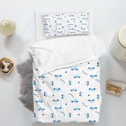 3D Car Trucks Letter White Quilt Cover Set Bedding Set Duvet Cover Pillowcases 1333