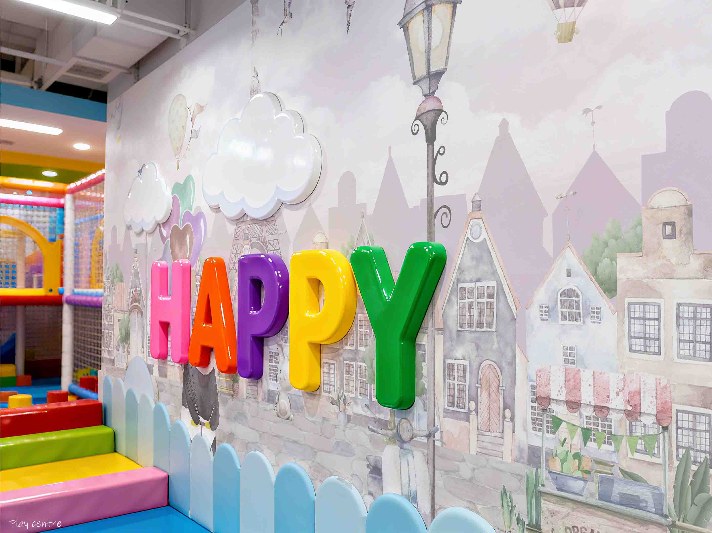 3D Play Centre Amusement Park Funfair Carnie Cartoon Animals Wall Mural Wallpaper 5