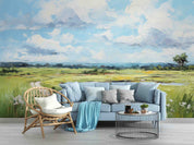 3D Sky Grassland Landscape Oil Painting Wallpaper Wall Mural Wall Decor Wall Art Wall Sticker Remoable Wallpaper LQH 9