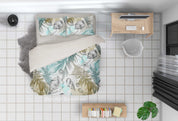 3D Sea Conch Leaf Quilt Cover Set Bedding Set Duvet Cover Pillowcase 483