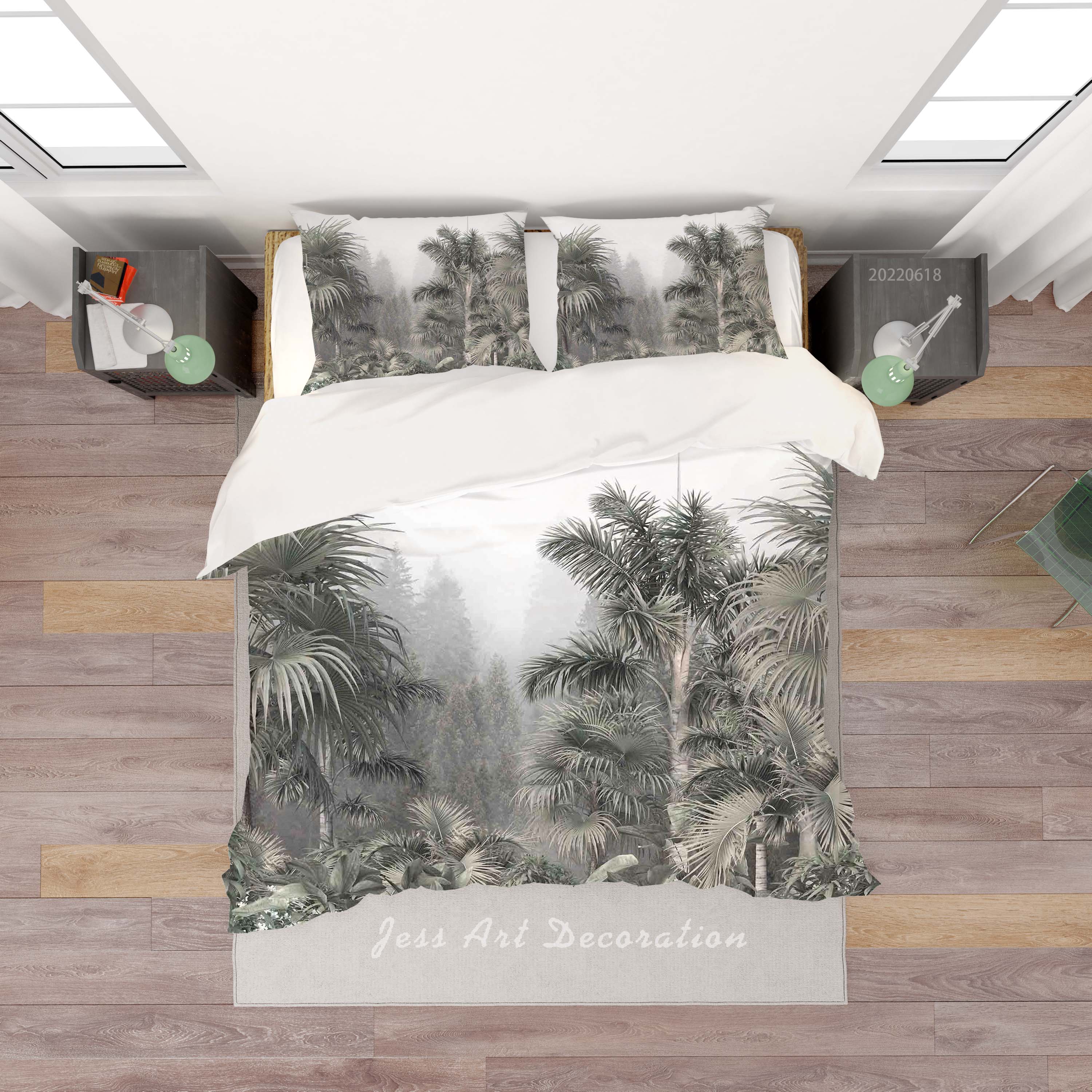 3D Forest Tree Quilt Cover Set Bedding Set Duvet Cover Pillowcase 688