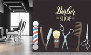 3D Barber Shop Hair Salon Haircut Specialist Wall Mural Wallpaper 9
