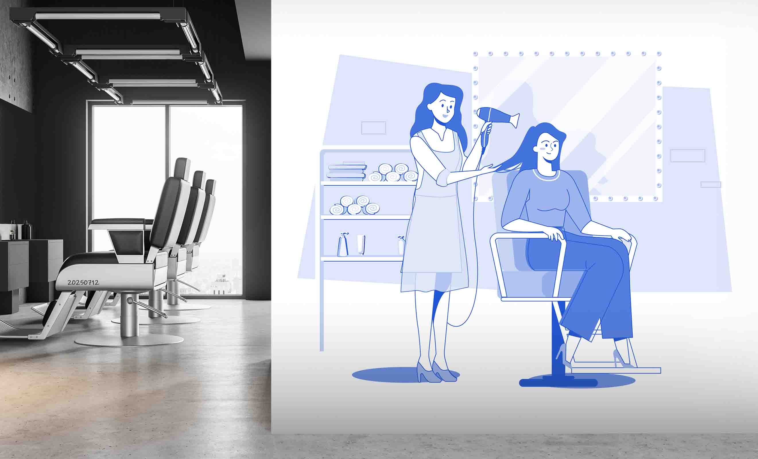 3D Salon Shop Beauty Salon Barber Shop Wall Mural Wallpaper 47