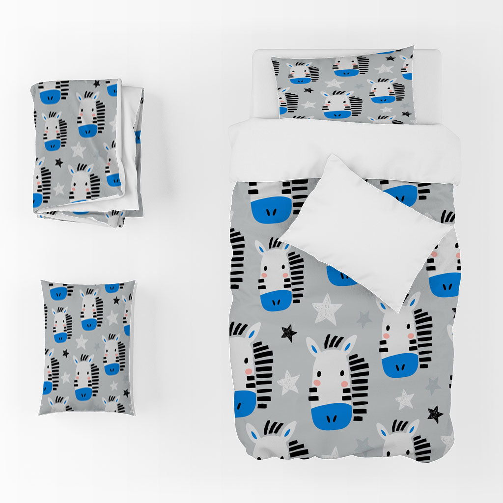 3D Pattern Zebra Star Line White Quilt Cover Set Bedding Set Duvet Cover Pillowcases 1350