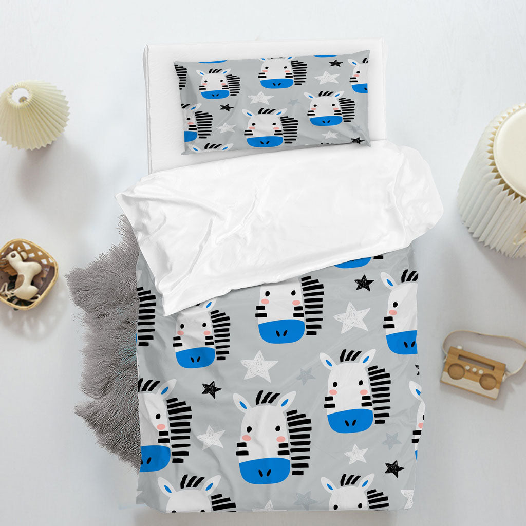 3D Pattern Zebra Star Line White Quilt Cover Set Bedding Set Duvet Cover Pillowcases 1350