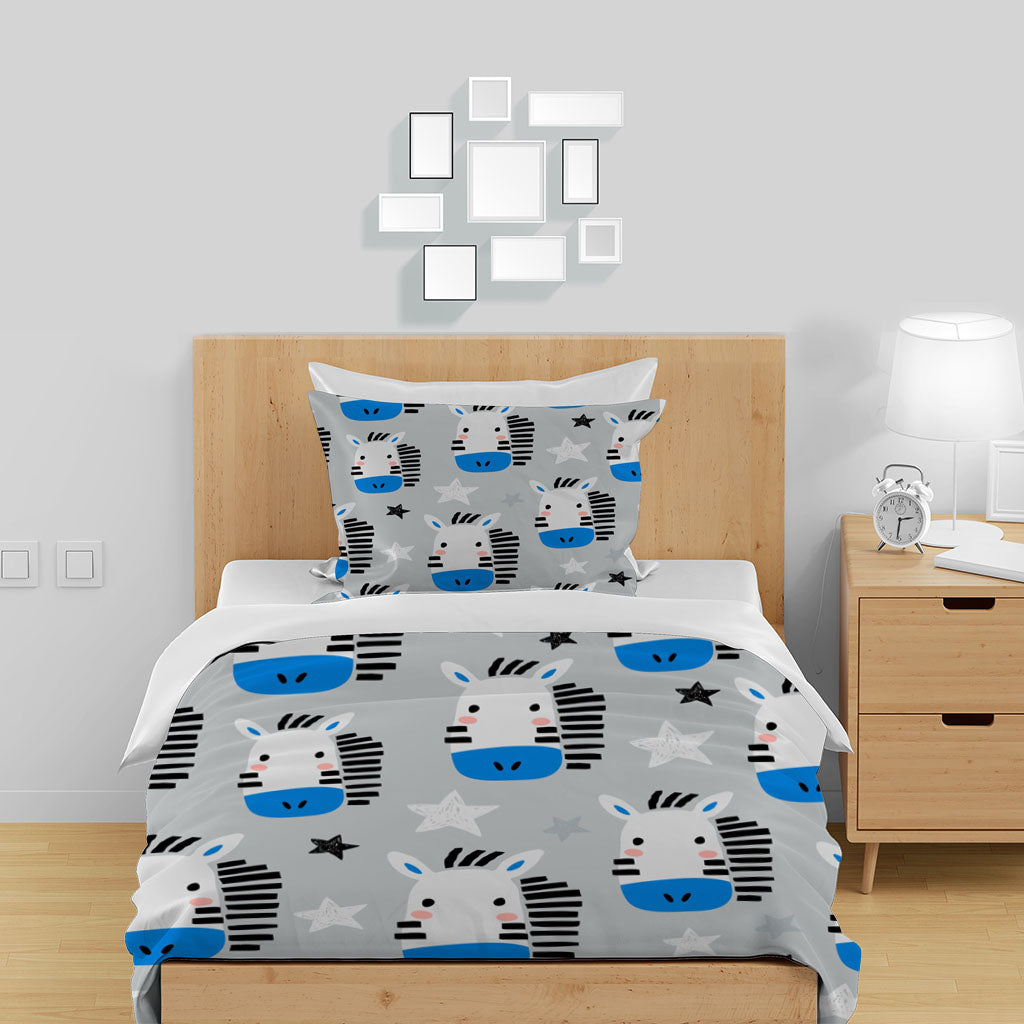 3D Pattern Zebra Star Line White Quilt Cover Set Bedding Set Duvet Cover Pillowcases 1350