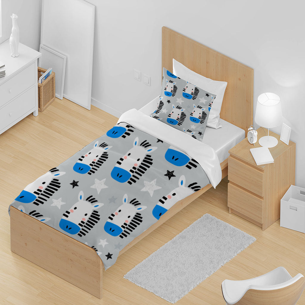 3D Pattern Zebra Star Line White Quilt Cover Set Bedding Set Duvet Cover Pillowcases 1350