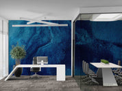 3D Office Business Commerce Blue Abstract Modern Wall Mural Wallpaper 48
