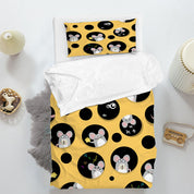 3D Mouse Cheese Round Note Quilt Cover Set Bedding Set Duvet Cover Pillowcase 1364