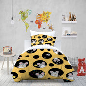 3D Mouse Cheese Round Note Quilt Cover Set Bedding Set Duvet Cover Pillowcase 1364