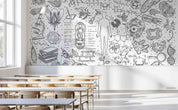 3D School STEM Science Lab Classroom Teaching Aid Wall Mural Wallpaper 46