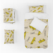 3D Skateboarding Letter Apricot Quilt Cover Set Bedding Set Duvet Cover Pillowcase 1373