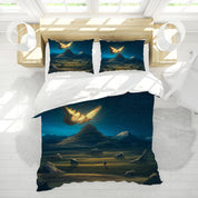 3D Mountain Stone Butterfly Quilt Cover Set Bedding Set Duvet Cover Pillowcases 1144