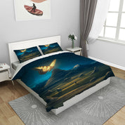 3D Mountain Stone Butterfly Quilt Cover Set Bedding Set Duvet Cover Pillowcases 1144