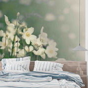 3D White Floral Wallpaper Wall Mural Wall Decor Wall Art Wall Sticker Remoable Wallpaper