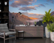 3D Hotel Inn Motel Hostel Resort Manor Scenery Lake Mountains Wall Mural Wallpaper 6