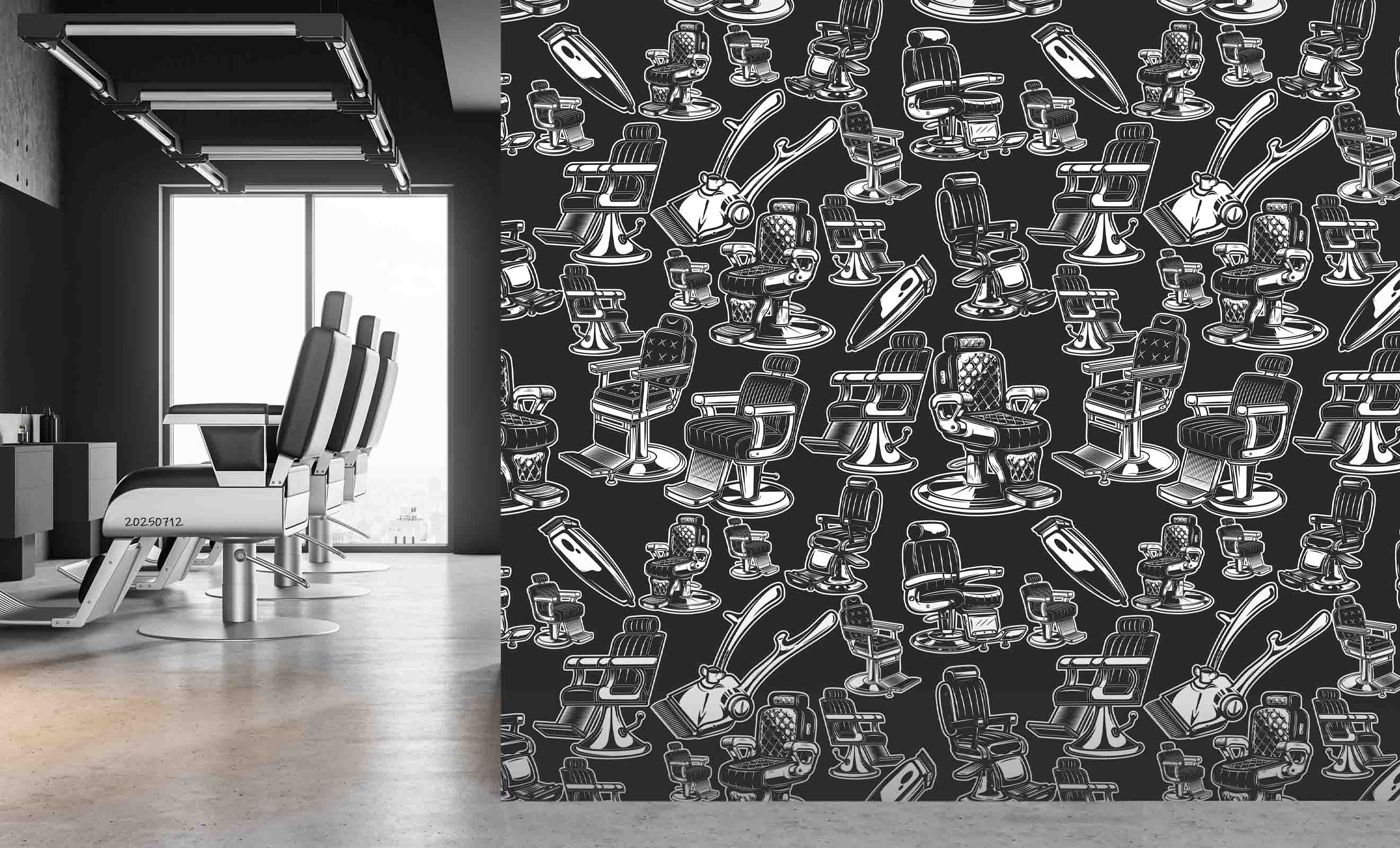 3D Salon Shop Beauty Salon Barber Shop Wall Mural Wallpaper 17