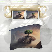 3D Animal Elephant Tree Quilt Cover Set Bedding Set Duvet Cover Pillowcases 1121