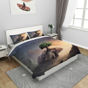 3D Animal Elephant Tree Quilt Cover Set Bedding Set Duvet Cover Pillowcases 1121