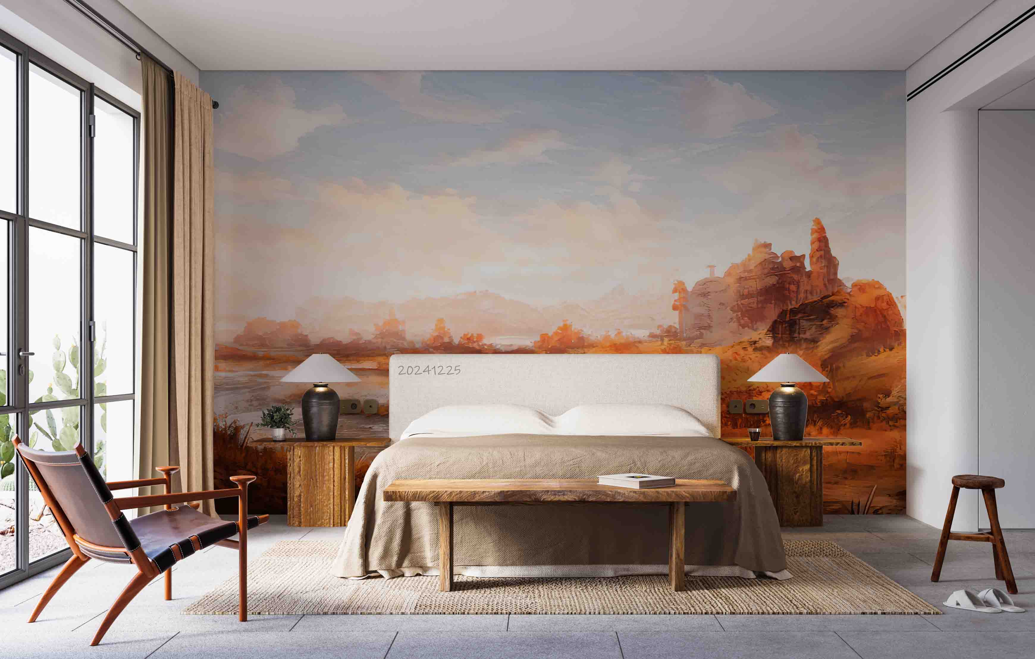 3D Autumn Landscape Oil Painting Wallpaper Wall Mural Wall Decor Wall Art Wall Sticker Remoable Wallpaper LQH 35