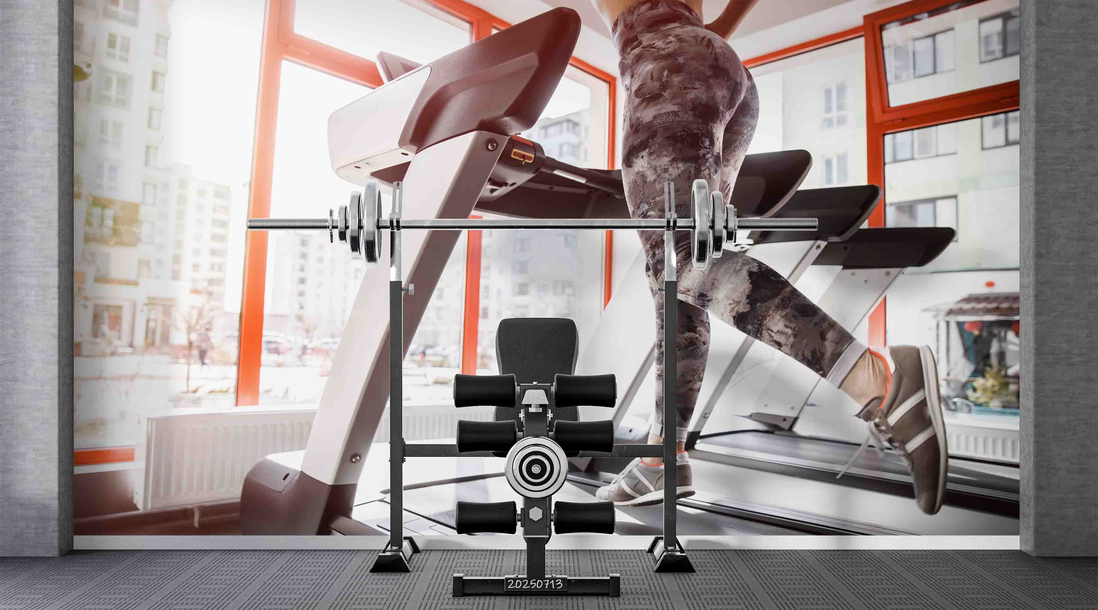 3D Gym Fitness Gymnasium Dumbbell Wall Mural Wallpaper 23