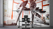 3D Gym Fitness Gymnasium Dumbbell Wall Mural Wallpaper 23