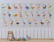 3D Childcare Nursery School Cartoon Kids Animals Letters Wall Mural Wallpaper JN 68