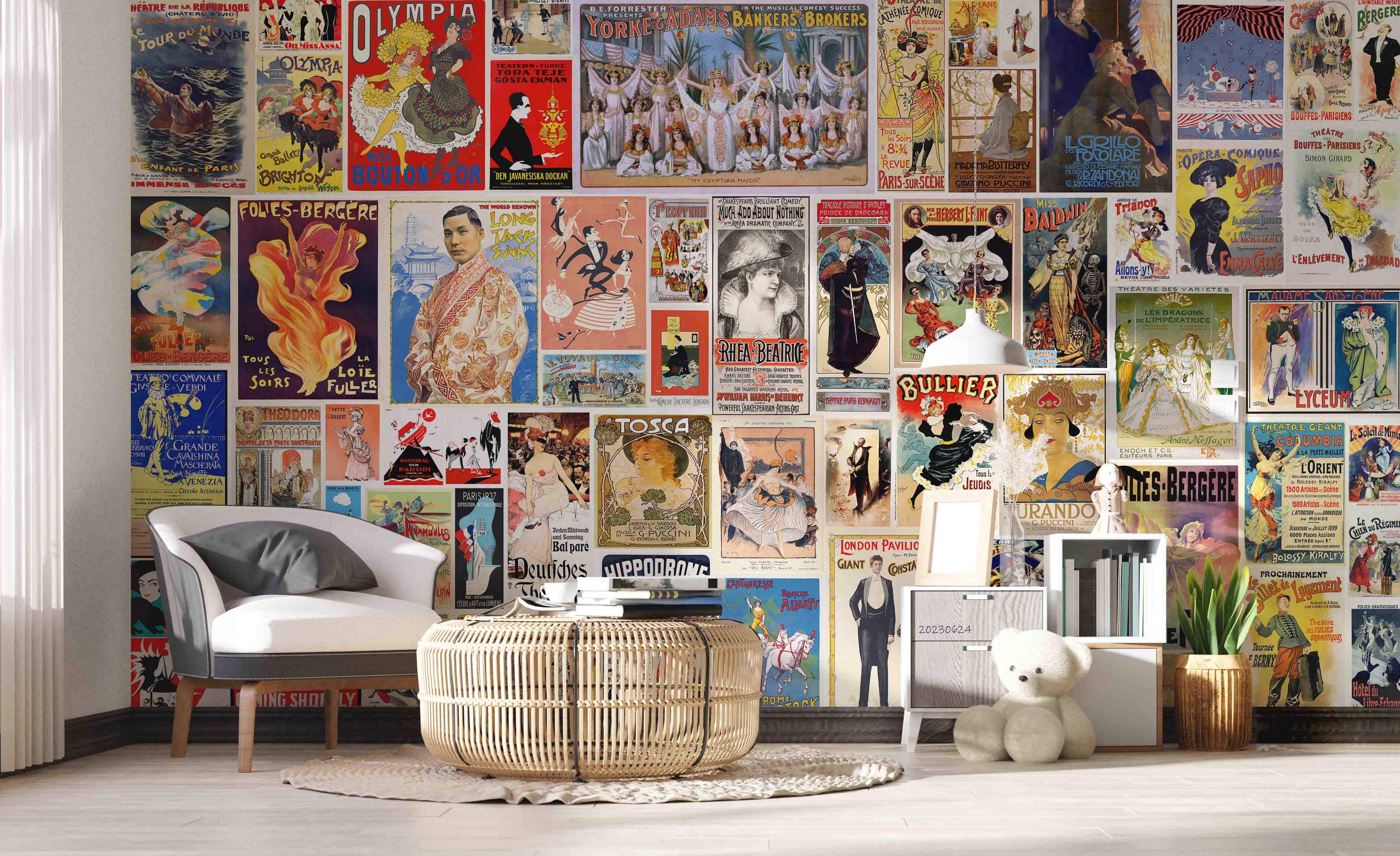 3D Retro Opera Performance Wall Mural Wallpaper YXL 34- Jess Art Decoration