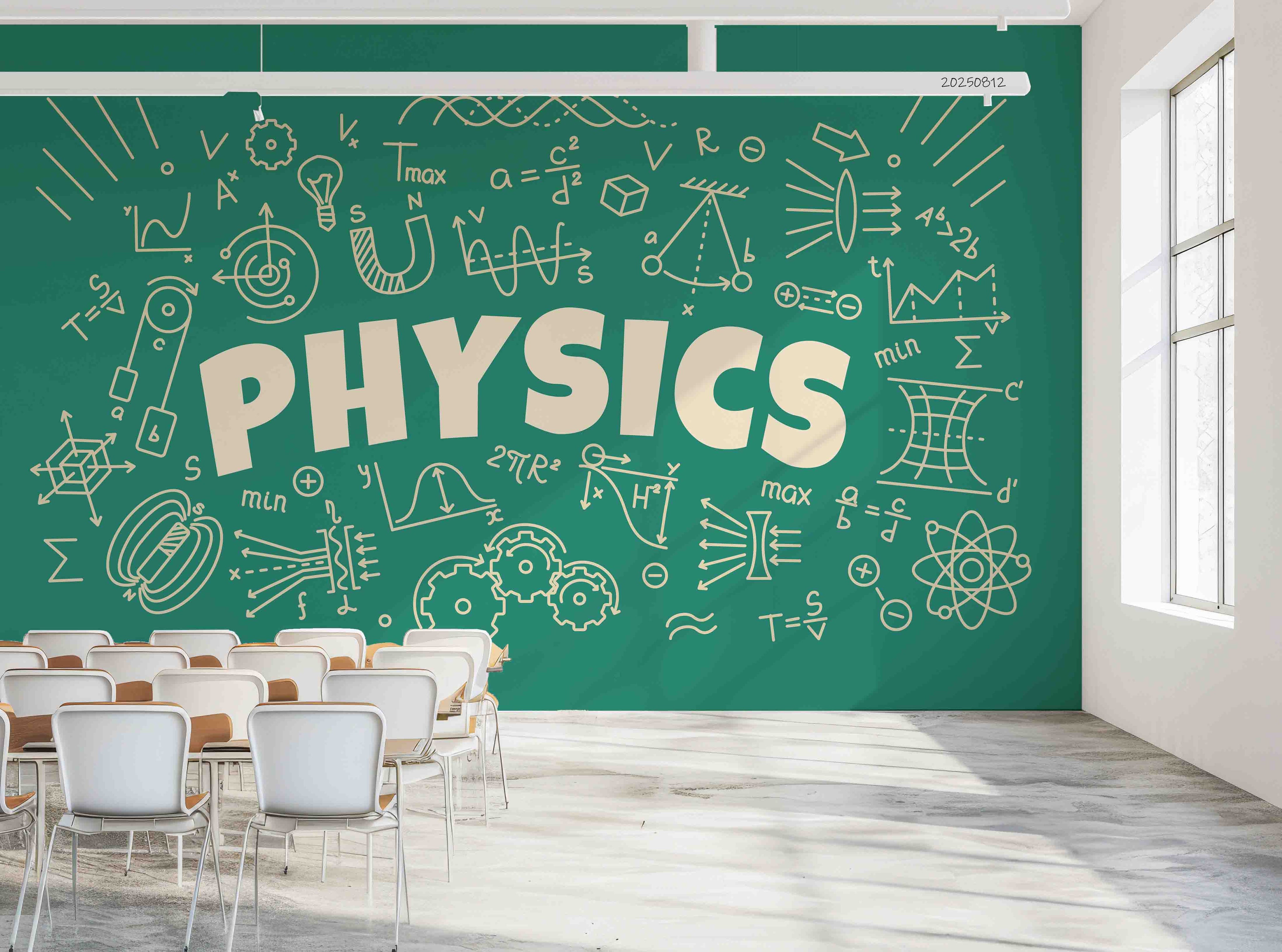 3D School STEM Science Lab Classroom Teaching Aid Physics Wall Mural Wallpaper 20