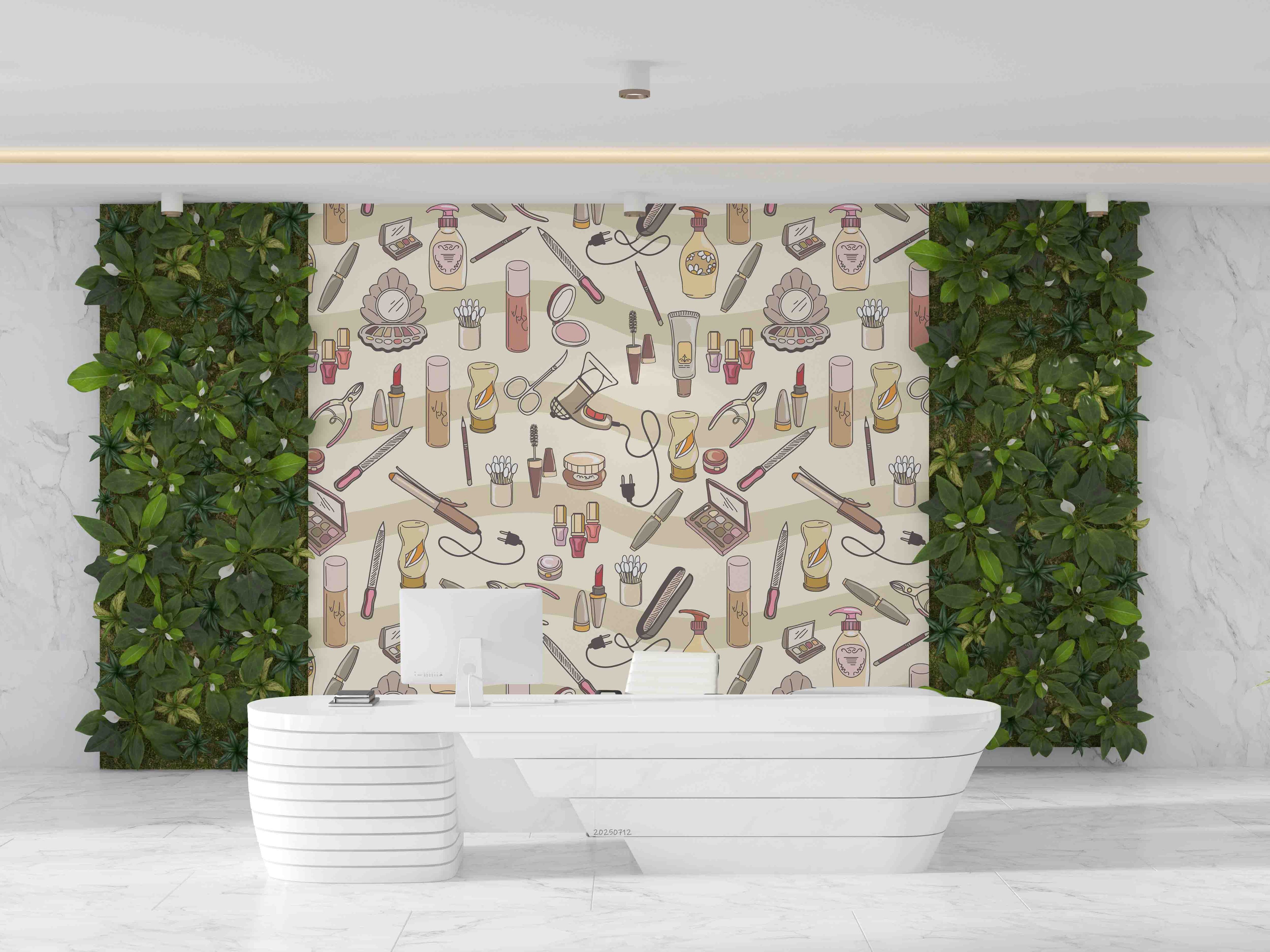 3D Salon Shop Beauty Salon Manicure Set Manicure Tools Wall Mural Wallpaper 34