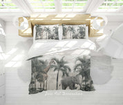 3D Forest Tree Elephant Quilt Cover Set Bedding Set Duvet Cover Pillowcase 648