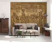 3D Ancient Egyptian Temple Exterior Wall Hieroglyphic Carving Wall Mural Wallpaper GD 4250- Jess Art Decoration